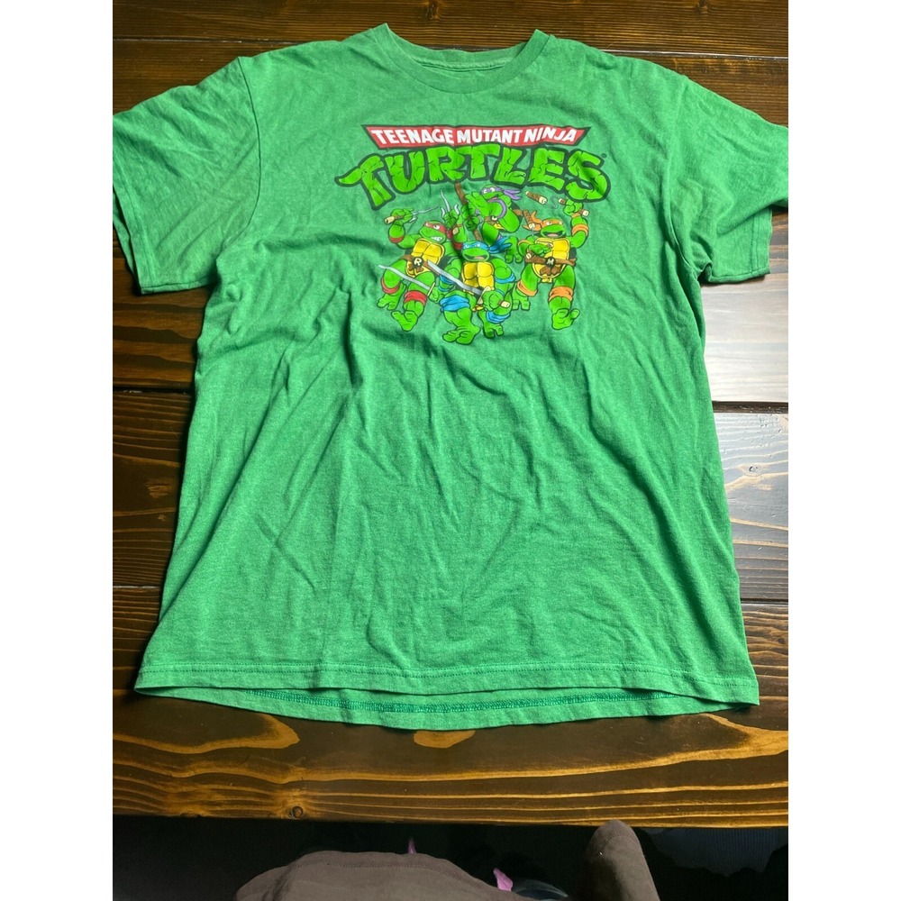 Turtle Shirt, Men's Size Large, Green, Teenage Mutant Ninja Turtles TMNT